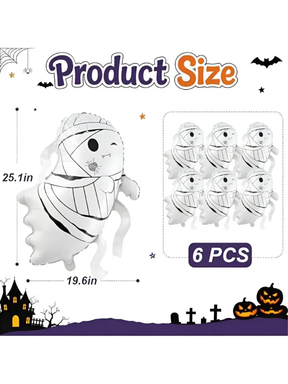 Halloween Balloons Bandage Ghosts Balloons for Halloween Party Decorations